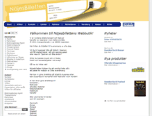 Tablet Screenshot of nojesbilletten.nu